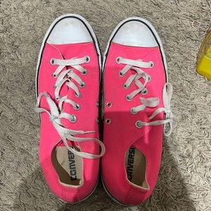 Neon pink converse